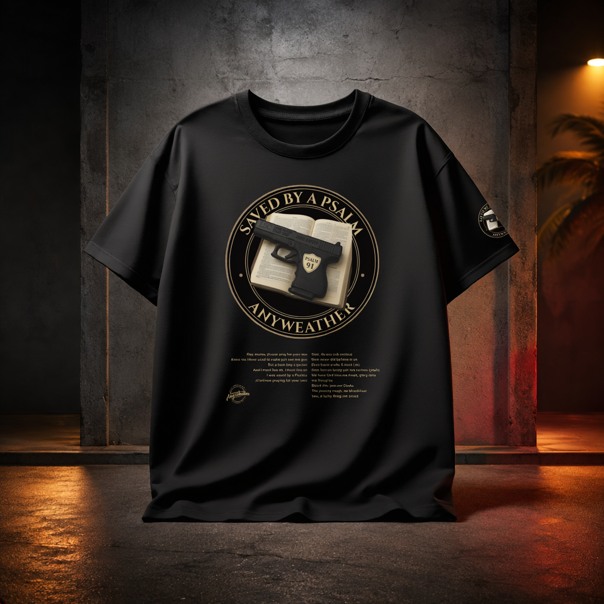 Black Unisex Tee in Classic Black — front