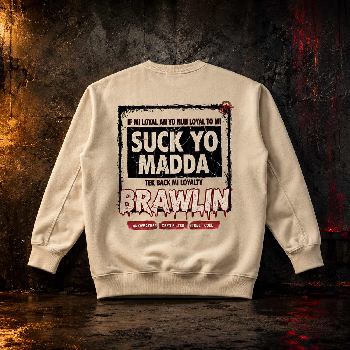 Graphic Sweatshirt Camel back ultra-realistic product view