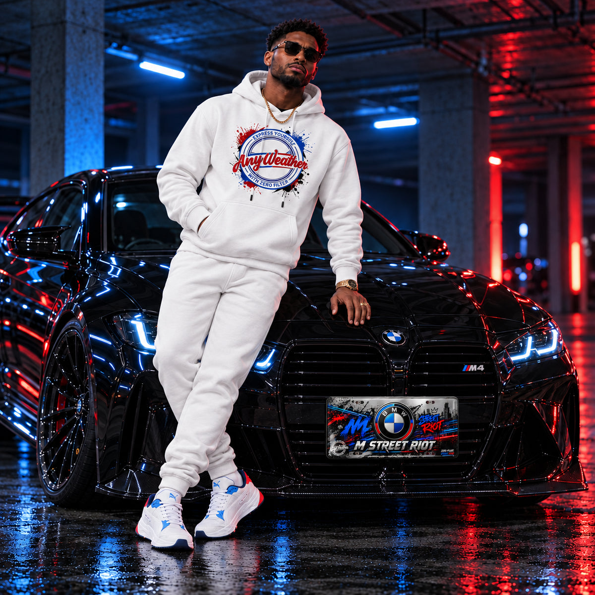 Anyweather,ZeroFilter,Hoodie,Streetwear,Graphic,Statement,Unisex,Fleece,Heavyweight,Automotive,CarCulture,Urban,Attitude,BitchPlease,StreetCode,WearYourTruth,ExpressYourself,WhiteHoodie