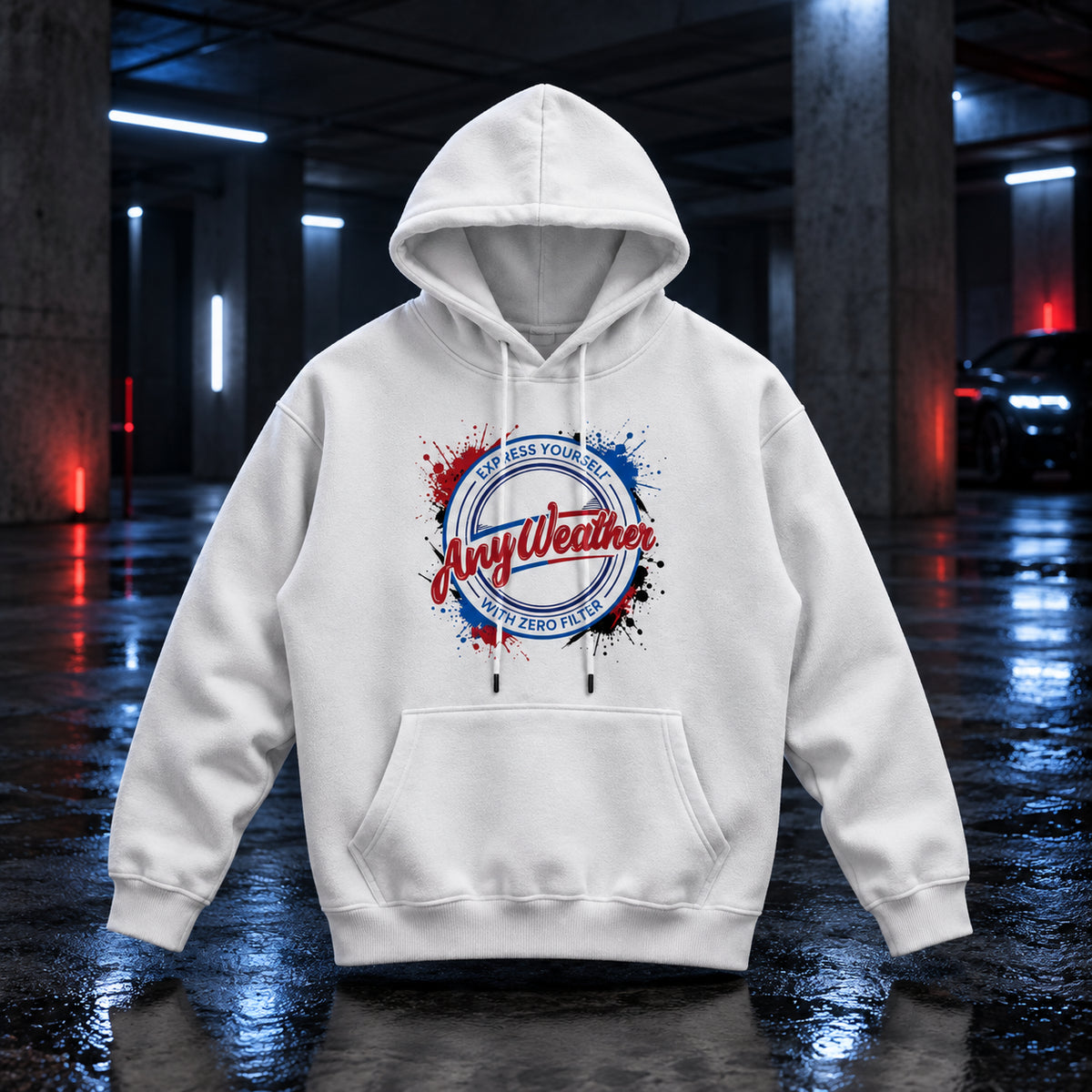 Anyweather,ZeroFilter,Hoodie,Streetwear,Graphic,Statement,Unisex,Fleece,Heavyweight,Automotive,CarCulture,Urban,Attitude,BitchPlease,StreetCode,WearYourTruth,ExpressYourself,WhiteHoodie