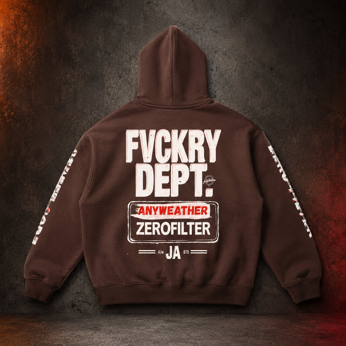 FVCKRY DEPT Streetwear Pullover Hoodie