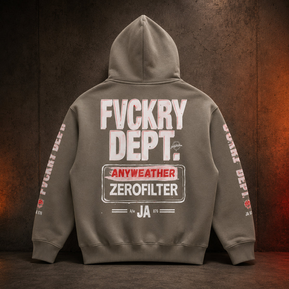 FVCKRY DEPT Streetwear Pullover Hoodie