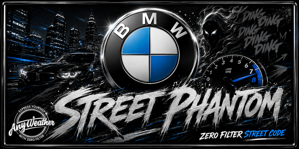 Street Phantom ready-made glossy plate