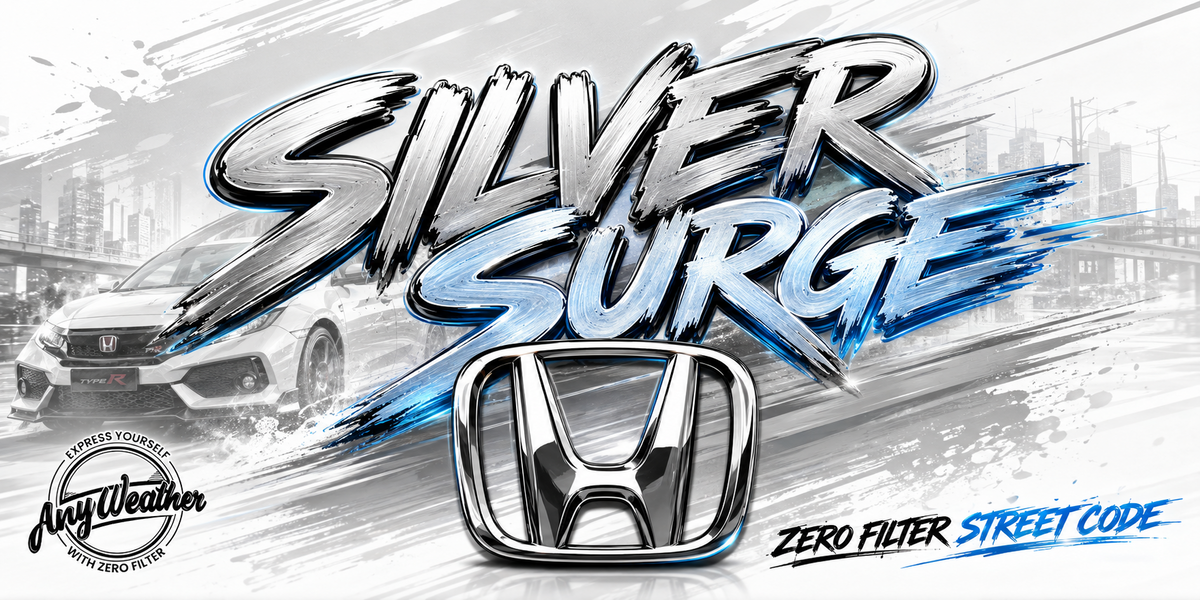 Silver Surge ready-made glossy plate