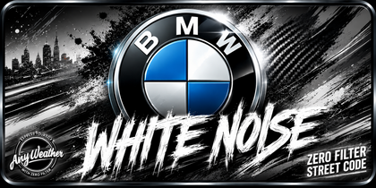 White Noise ready-made glossy plate