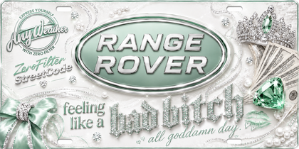 Range Rover Emerald ready-made glossy plate