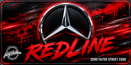 Mercedes Redline ready-made glossy plate