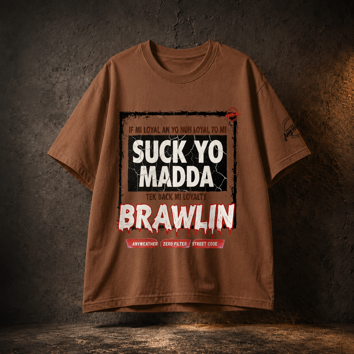 Pure Cotton Unisex T-Shirt in Caramel Macchiato — front