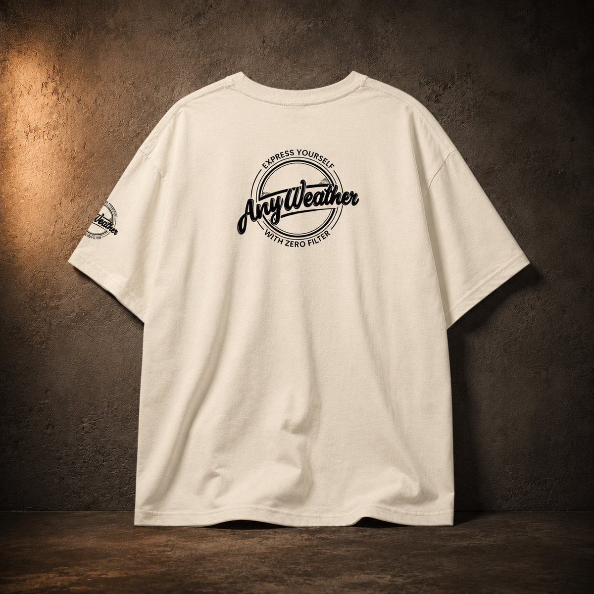 Pure Cotton Unisex T-Shirt in Light Apricot — back