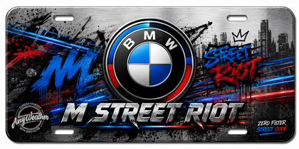 BMW M Street Riot ready-made glossy plate